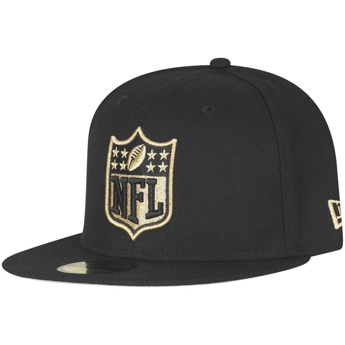 New SHIELD Fitted NFL 59Fifty Era gold Logo Cap