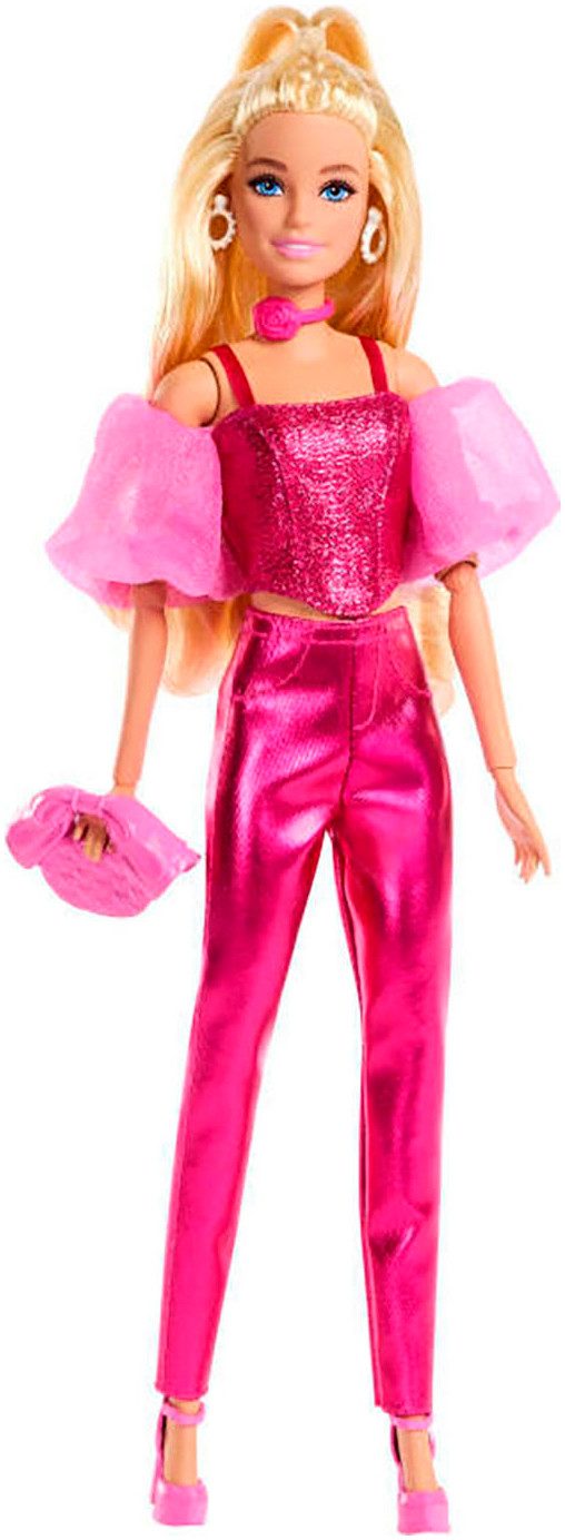 Barbie Anziehpuppe Barbie Deluxe Style im pinken Metallic Outfit günstig online kaufen