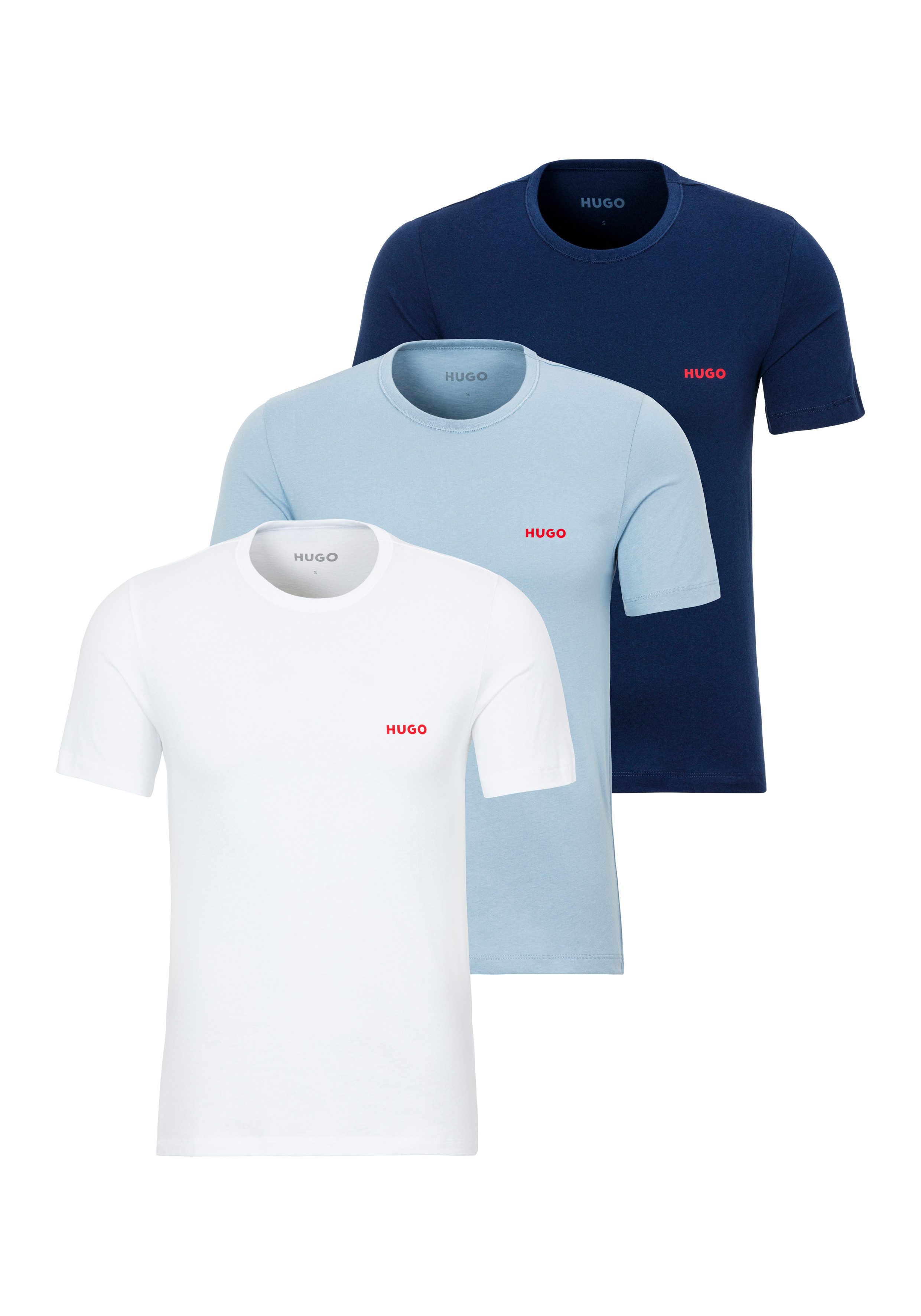 HUGO T-Shirt RN TRIPL (Packung, 3-tlg) günstig online kaufen