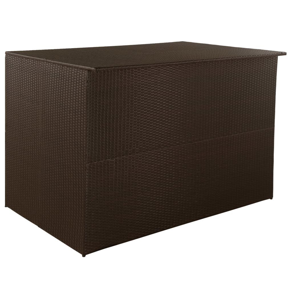 Gartenbox Garden-Auflagenbox Braun 150x100x100 cm Poly Rattan