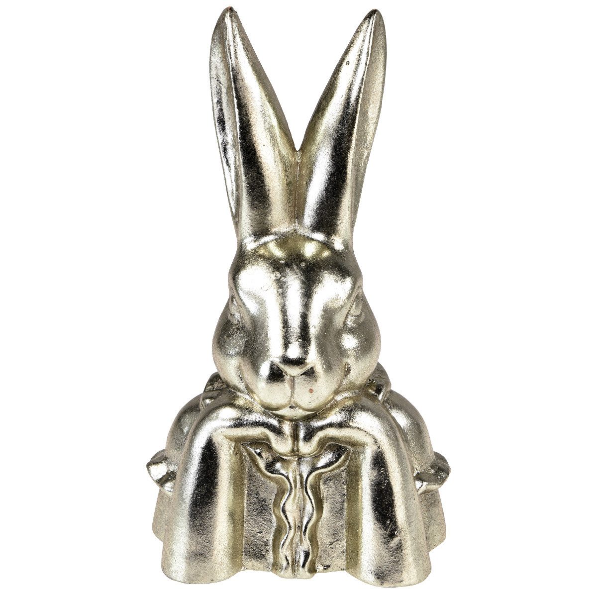 Viana Osterhase Deko Osterhase Gold Keramik Büste H23,5cm Osterdeko Retro