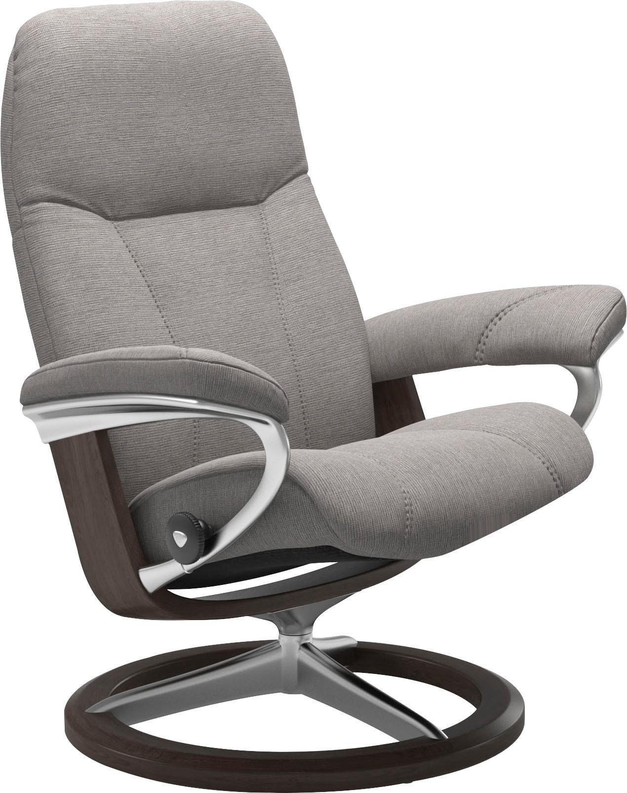 Wenge mit Consul, Größe Gestell Stressless® Base, Signature Relaxsessel L,