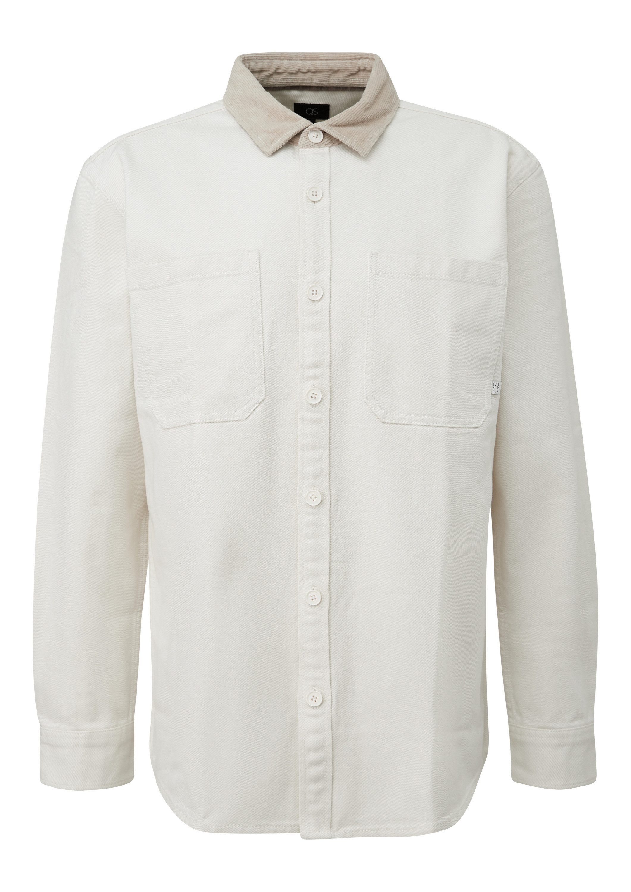QS Hemdjacke Hemd Relaxed Fit: Overshirt