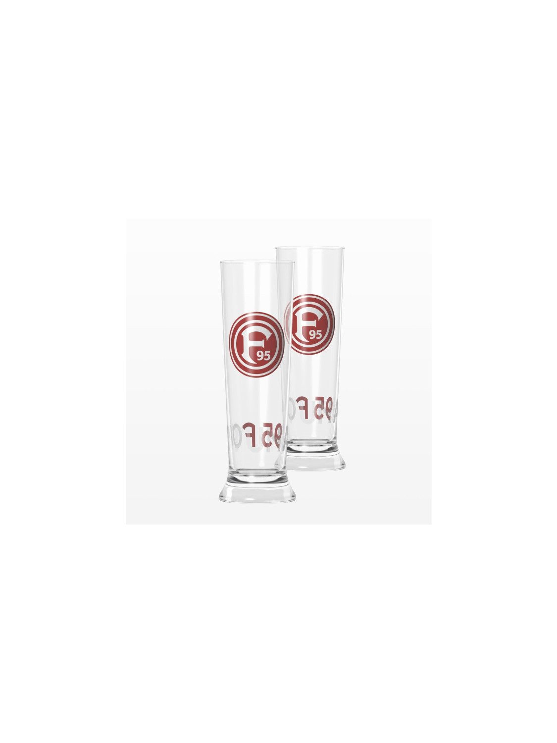 Fortuna Düsseldorf Glas Fortuna Düsseldorf Weizenbierglas 2er-Set, Glas