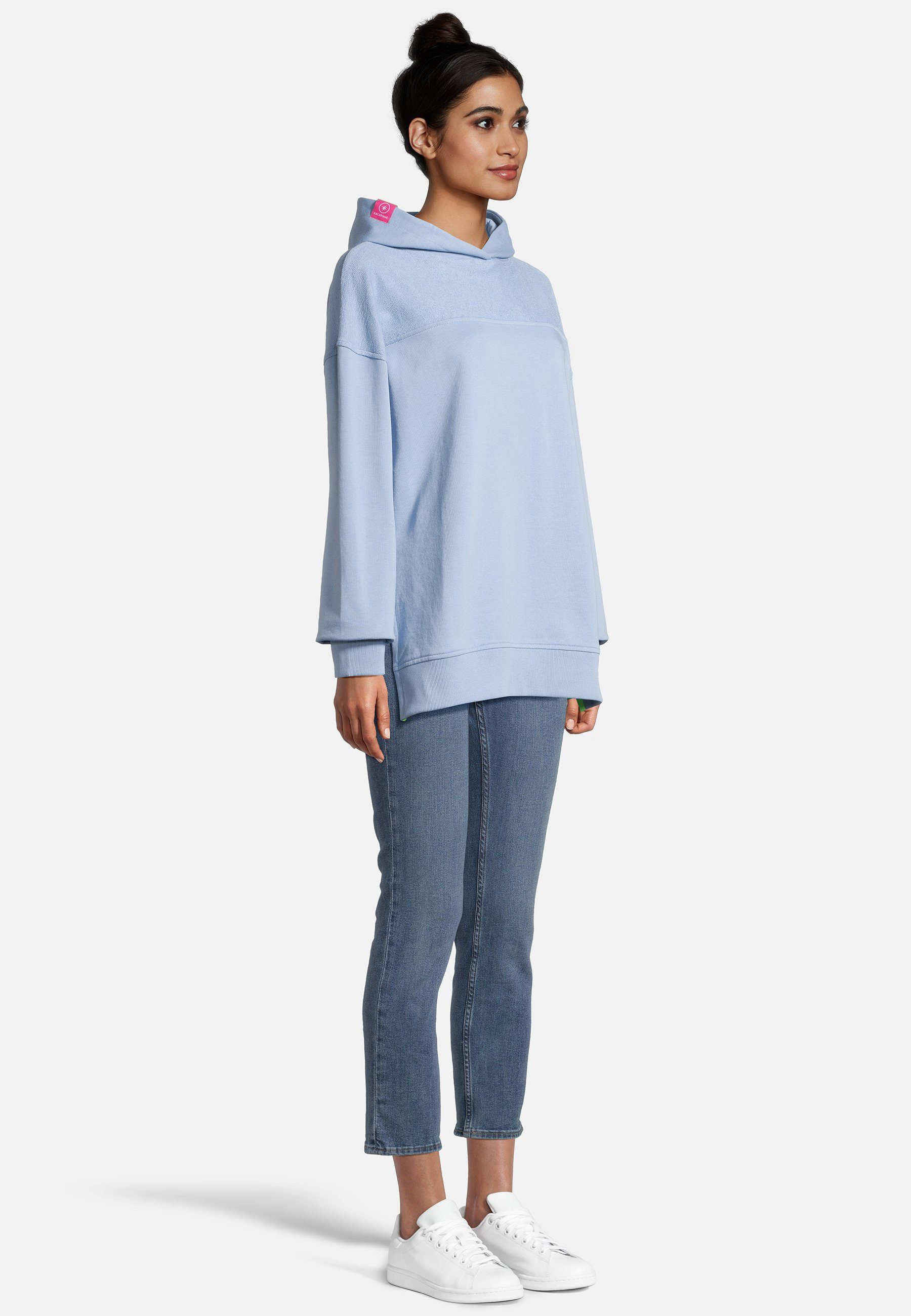 salzhaut Hoodie LEESGOOD Damen Oversized salzhaut Kapuzenpullover – bequemer Fit und nordisch klares Design