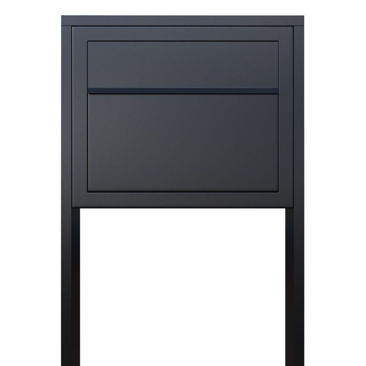 Bravios Briefkasten Standbriefkasten Elegance Schwarz