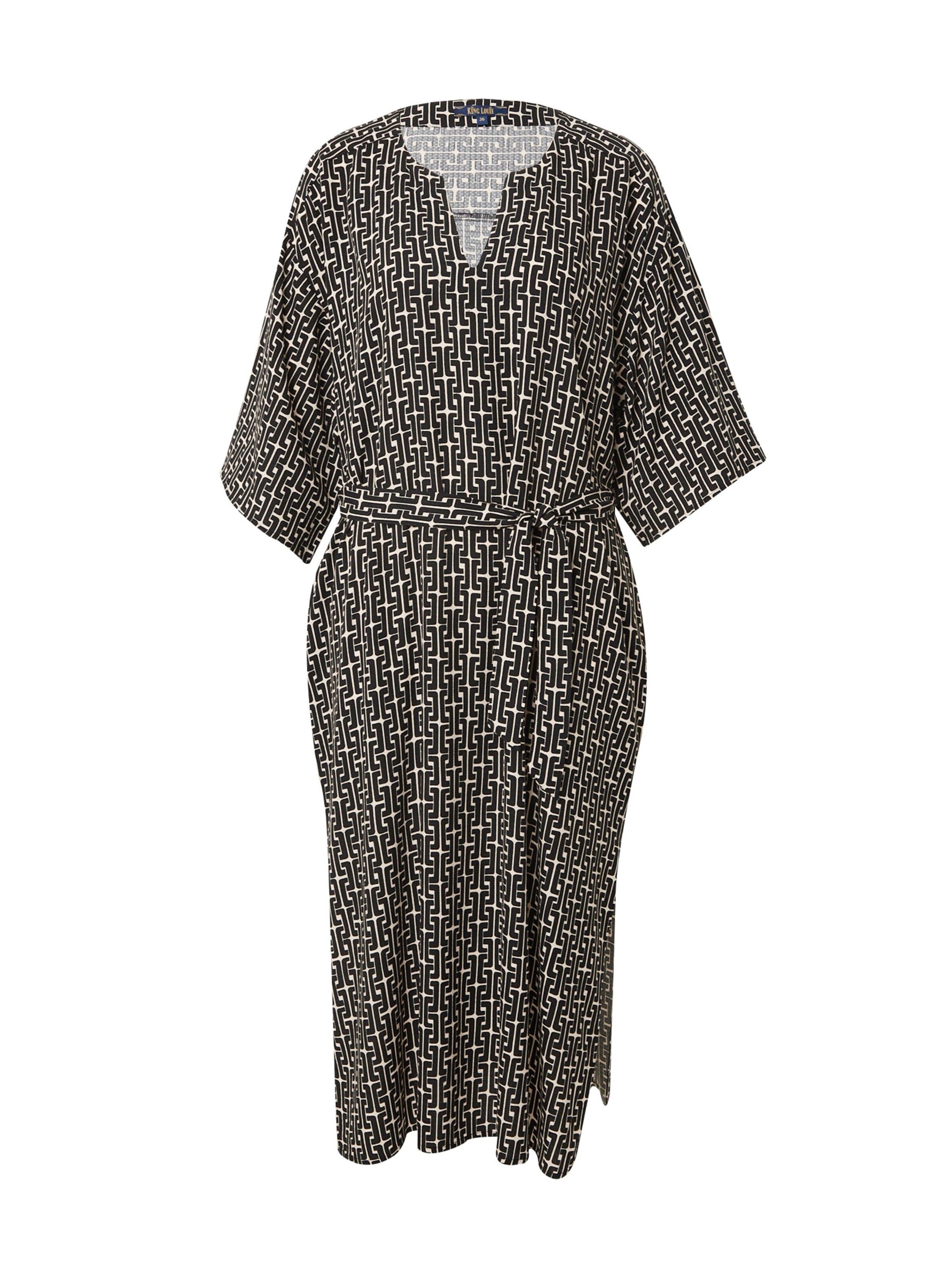 King Louie Sommerkleid Kiki Kaftan Frankie (1-tlg) Plain/ohne Details