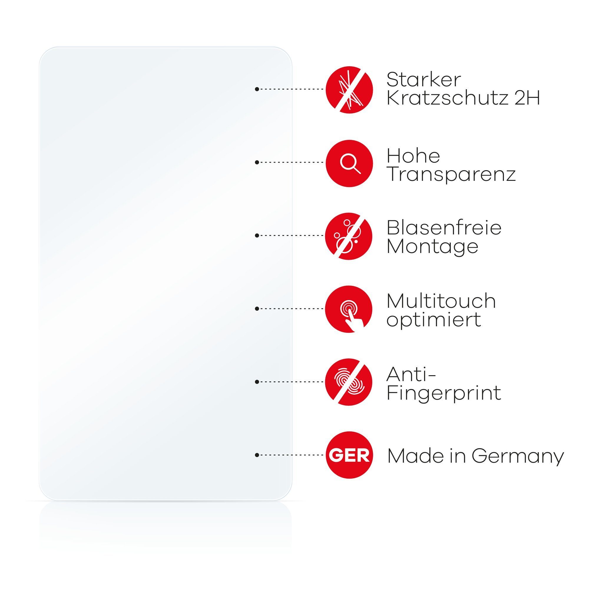 upscreen Schutz Folie für Clarion NX403EV Kratzfest Anti Fingerprint Klar 