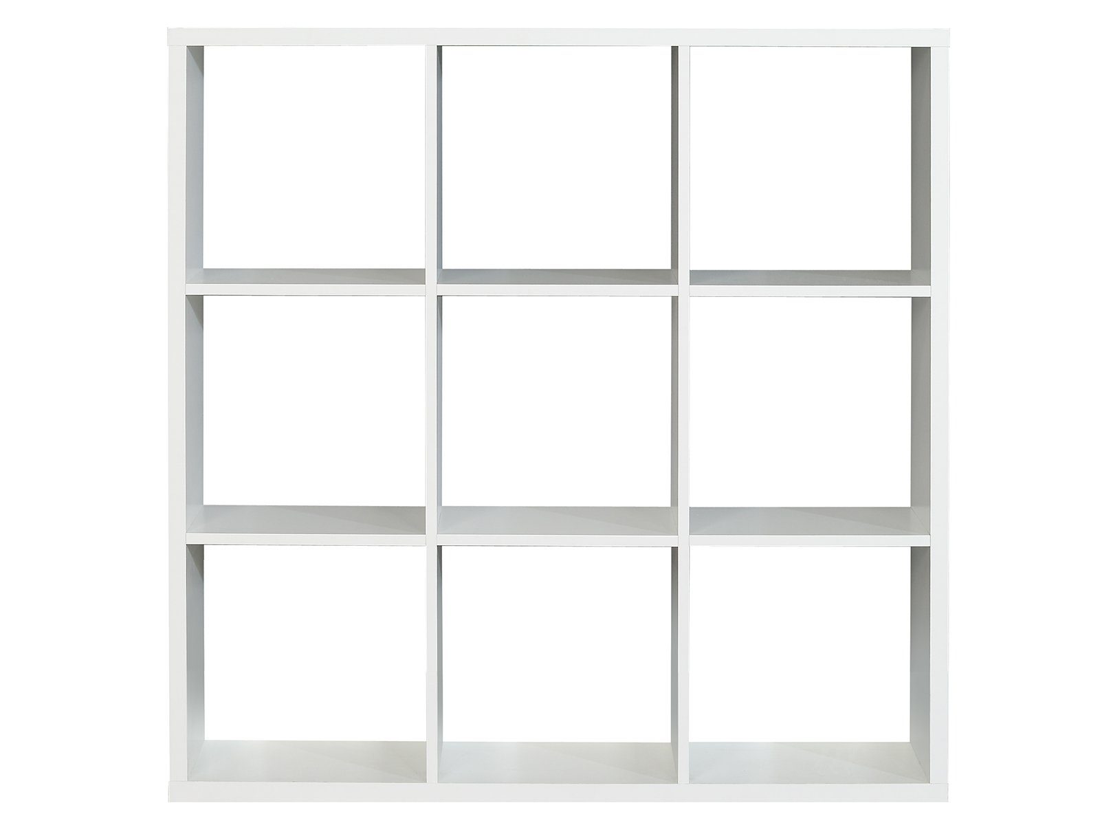 cm, möbelando Höhe offenen Regal cm 107,3 9 Regal in Weiß Wellington, aus 32,9 cm, Breite 107,2 Spanplatte Modernes Fächern. mit Tiefe
