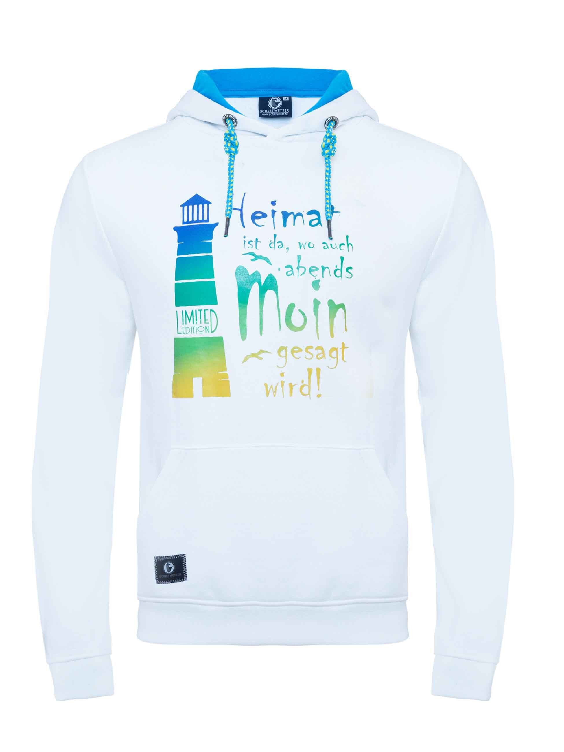 Schietwetter Kapuzenpullover Herren, Unisex Hoodie "Leuchtturm" günstig online kaufen