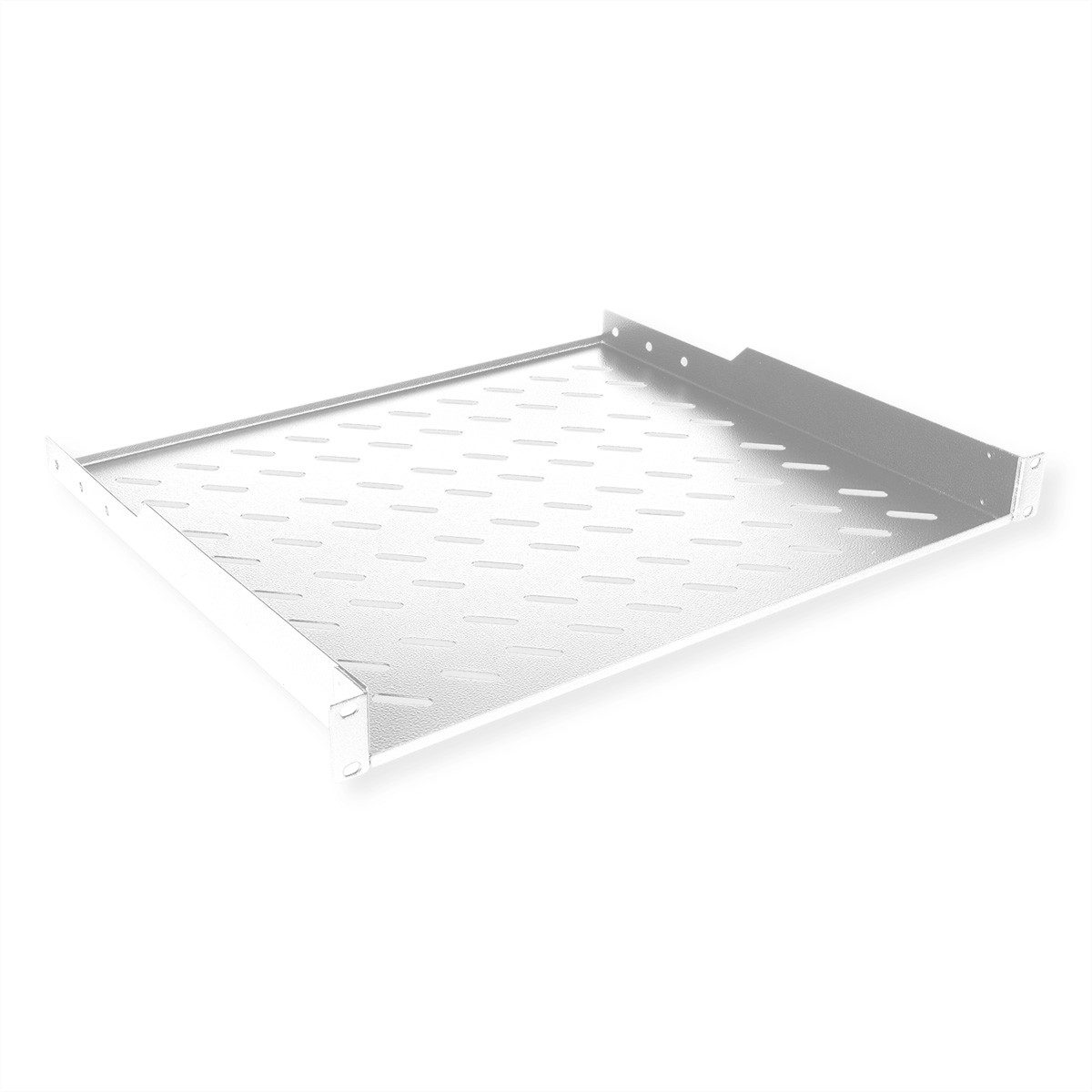 ROLINE Netzwerkschrank 19-Zoll Fachboden 1 HE 400 T, 15kg Tragkraft grau