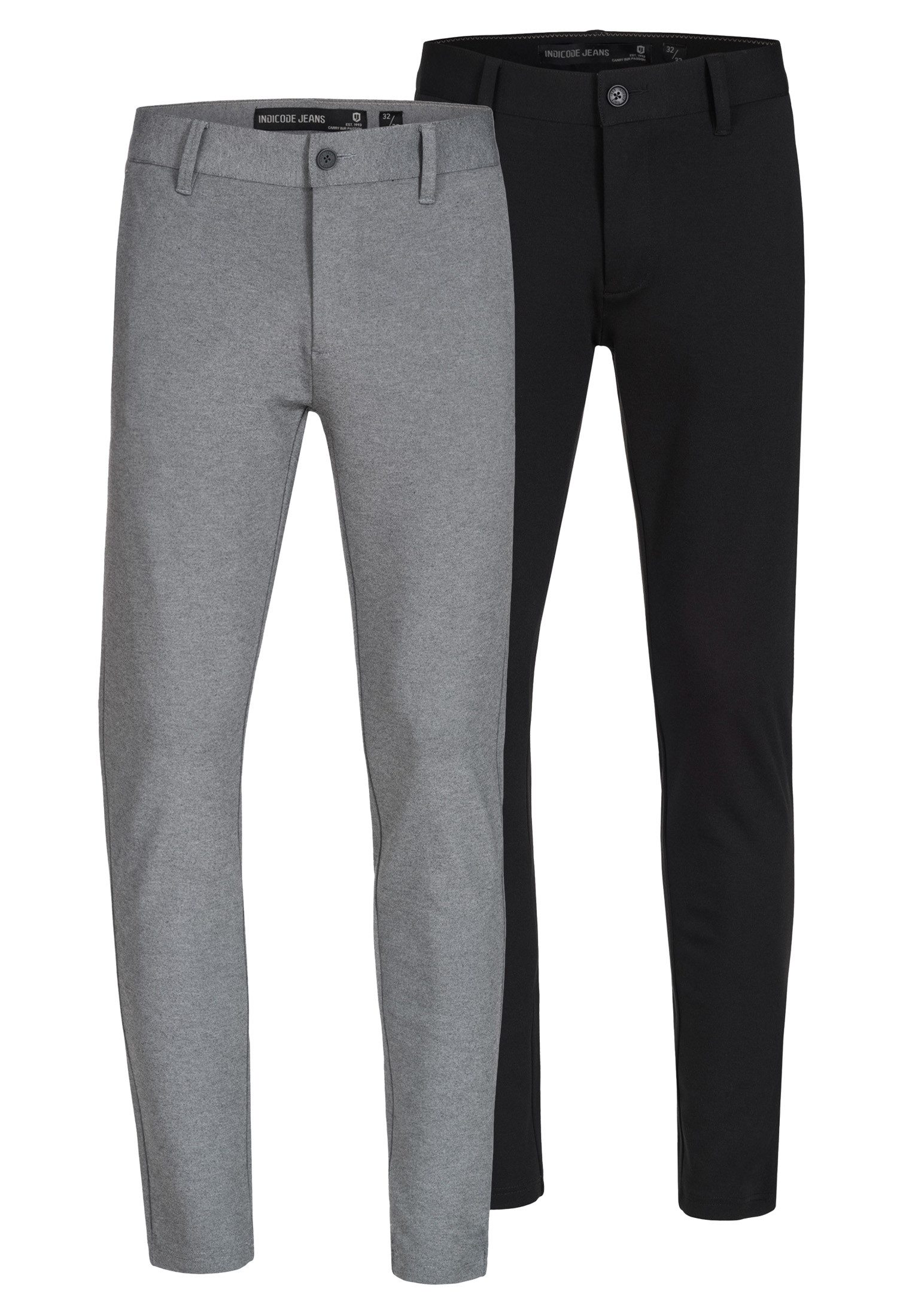 Indicode Chinohose Herren 2-Pack INBelford Chino Herrenhose maximale Komfortabilität durch einzigartige Elastizität