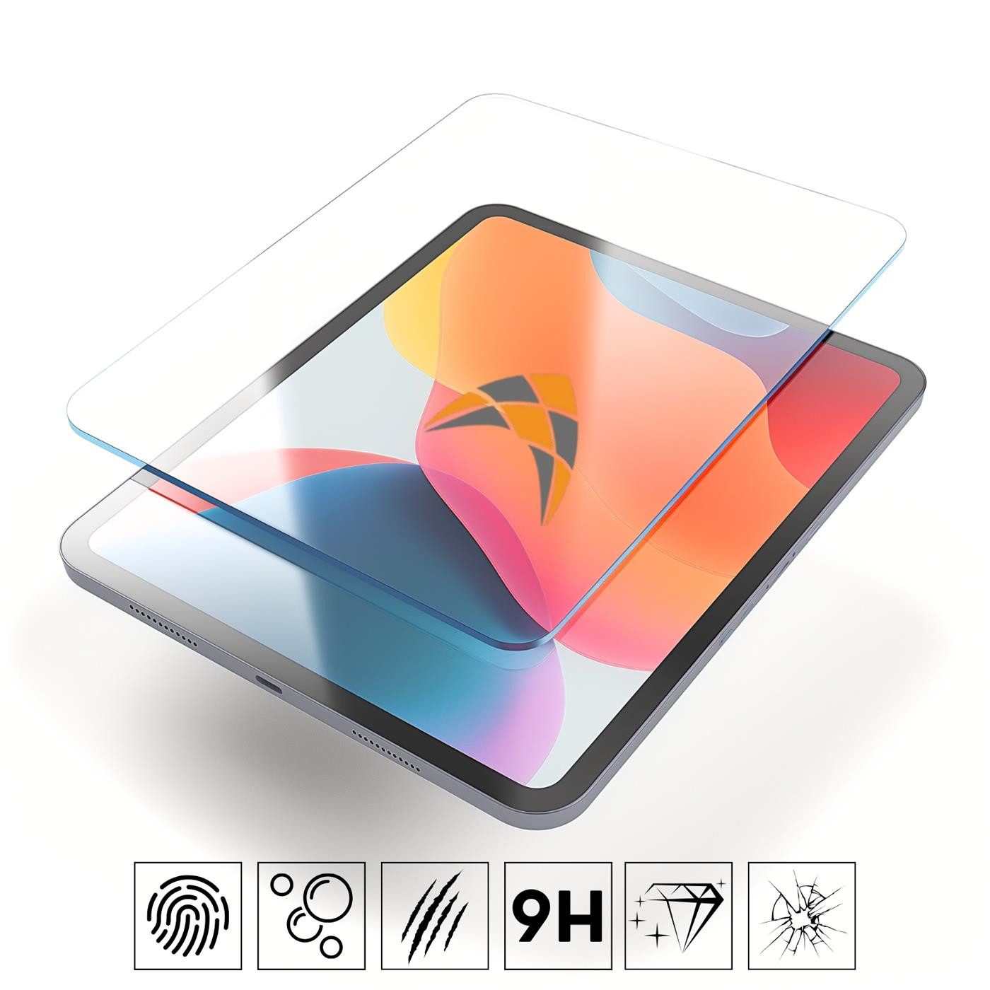 CoolGadget Schutzfolie Premium Tablet Panzer Schutzfolie für Apple iPad 10.9 2022, (Display Reinigungs Set), Ultimativer Display Schutz Kristallklare Sicht