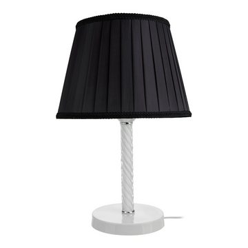 lux.pro Tischleuchte, ohne Leuchtmittel, »Kilbride« Nachttischlampe E27 Metall Glas Weiß/Schwarz