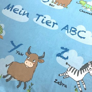 Kinderbettwäsche Mein Tier ABC, ESPiCO, Renforcé, 2 teilig, Alphabet, Buchstaben, Tier, ABC
