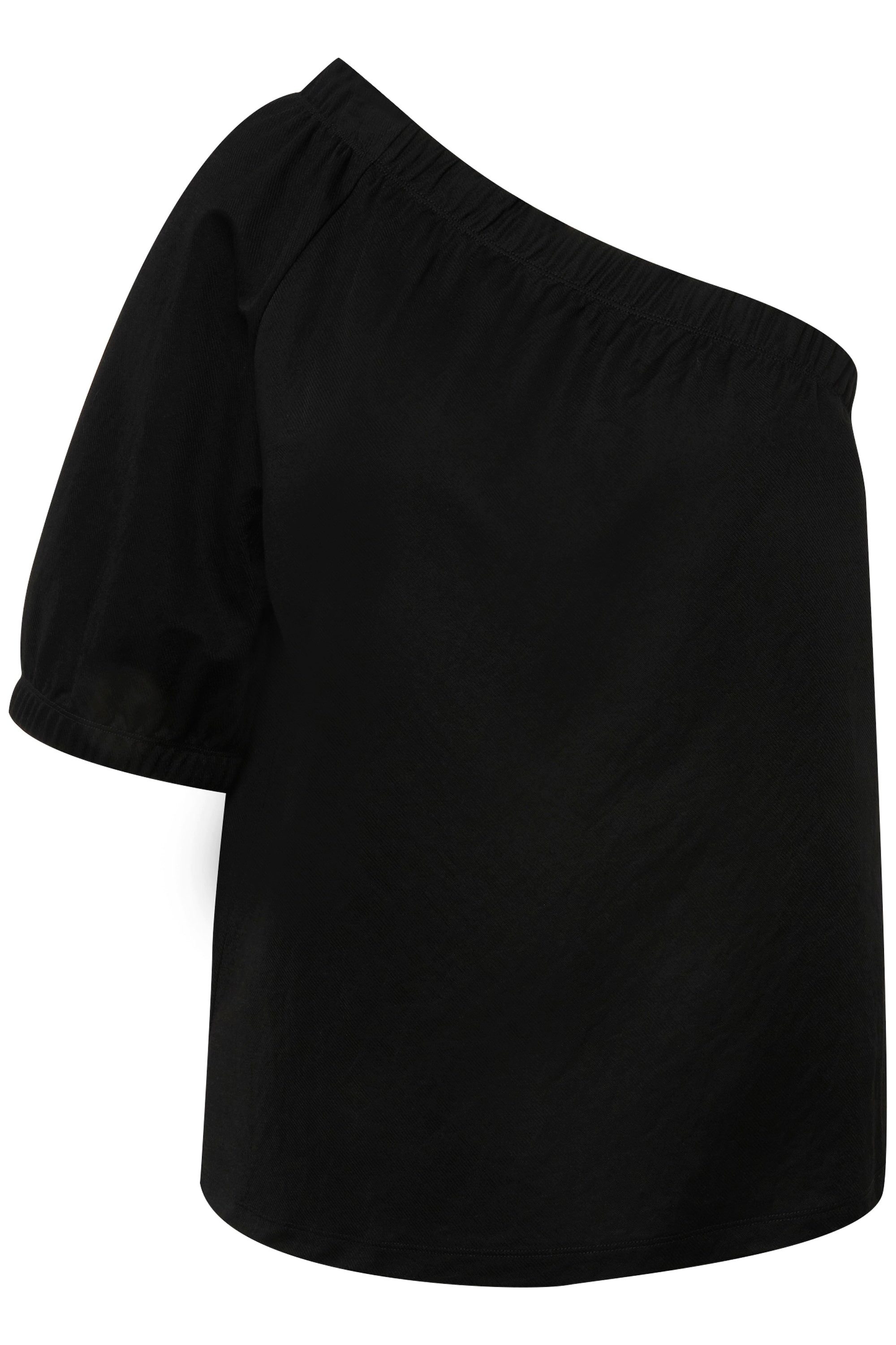 Ulla Popken T-Shirt One-Shoulder-Bluse asymmetrischer Ausschnitt günstig online kaufen