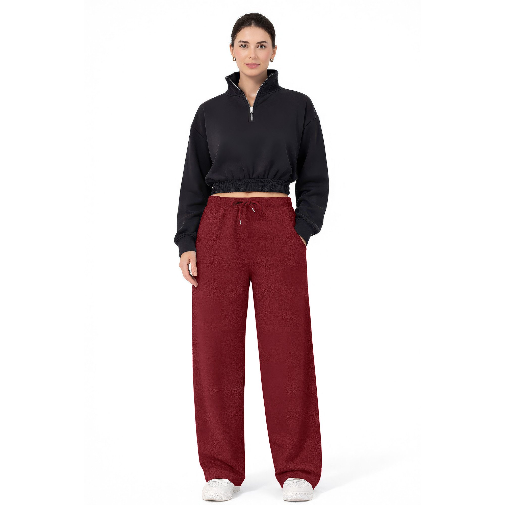 ROSS CAMP Jogginghose Jogginghose Damen, weite Yogahose (1-tlg)