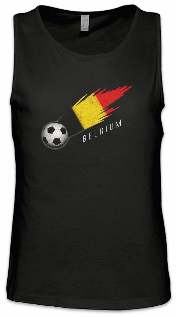 Urban Backwoods Tanktop Belgium Football Comet I Ärmelloses T-Shirt Belgien Belgisch Belgische Belgian Fußball Fahne Fussball