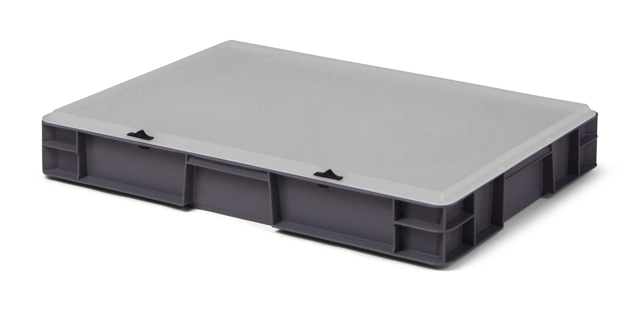 1a-Topstore Aufbewahrungsbox Designbox Eurobox Stapelbox mit transparentem Deckel, stapelbar, stabil