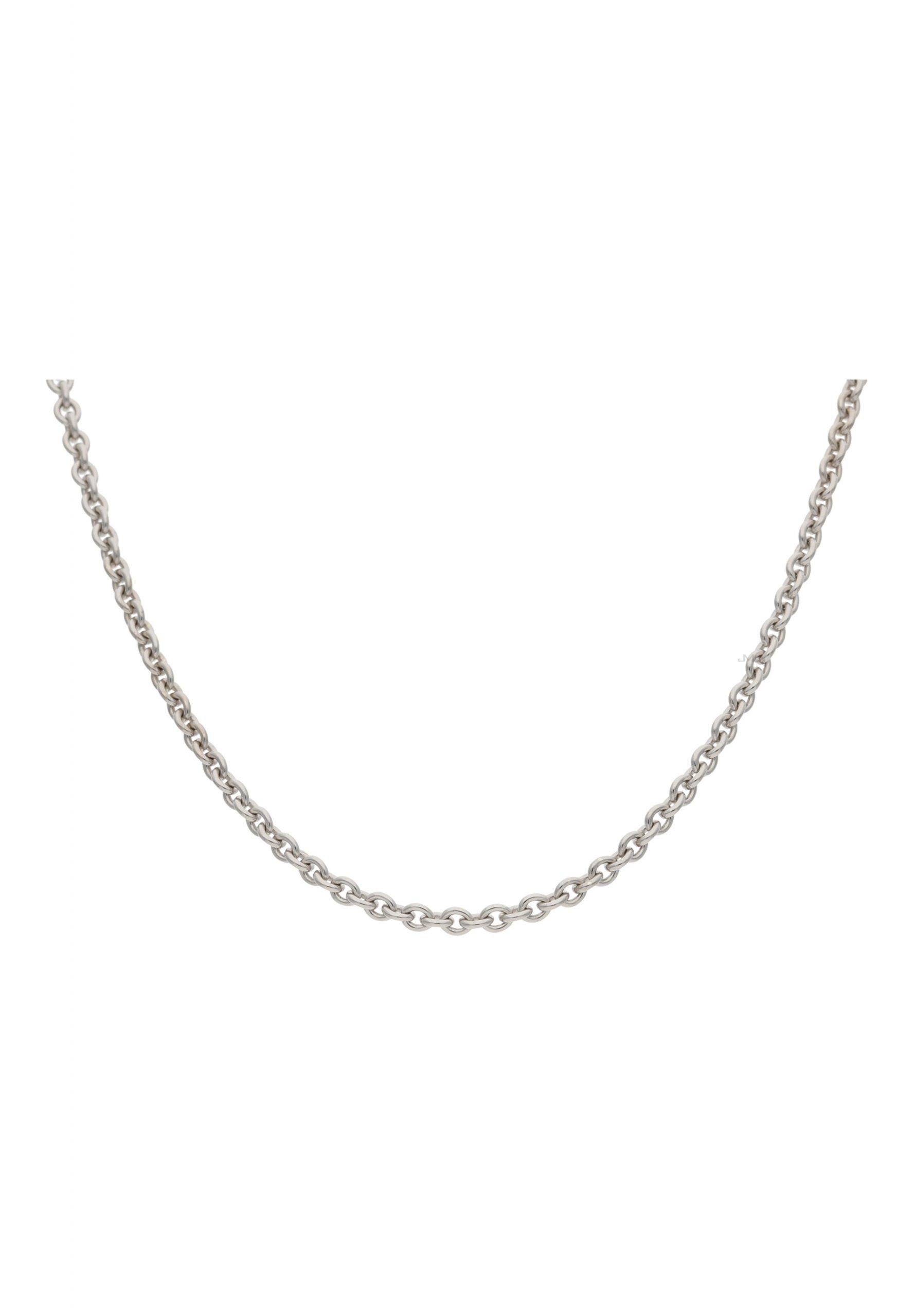 Silber inkl. Halskette Silber Damen Halskette Rundankerkette Schmuckschachtel 925/000, (1-tlg), Silberkette JuwelmaLux