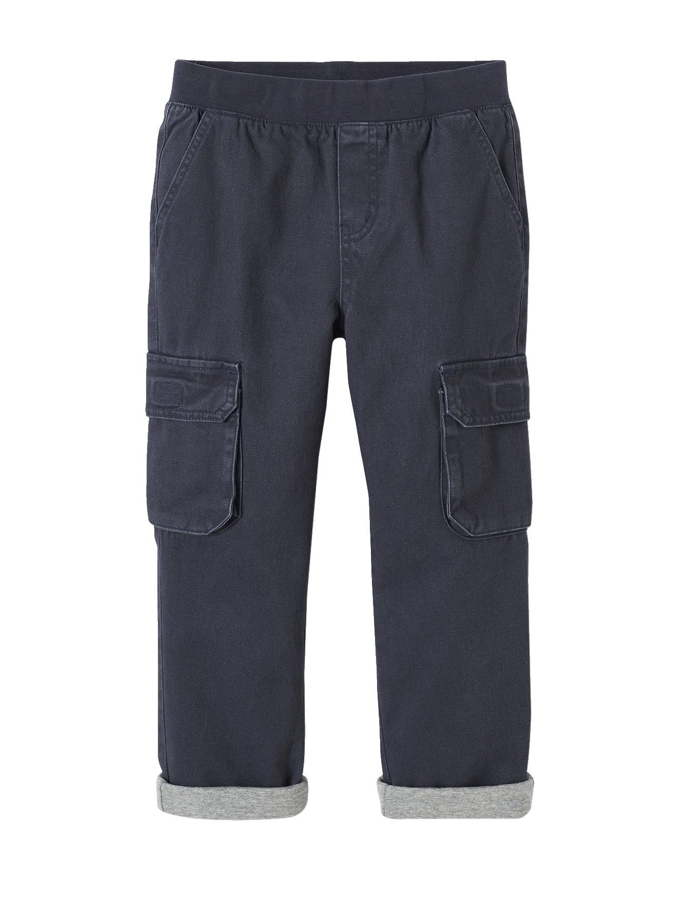 vertbaudet Cargohose Jungen Thermo-Cargohose mit Dehnbund Bundweite verstellbar