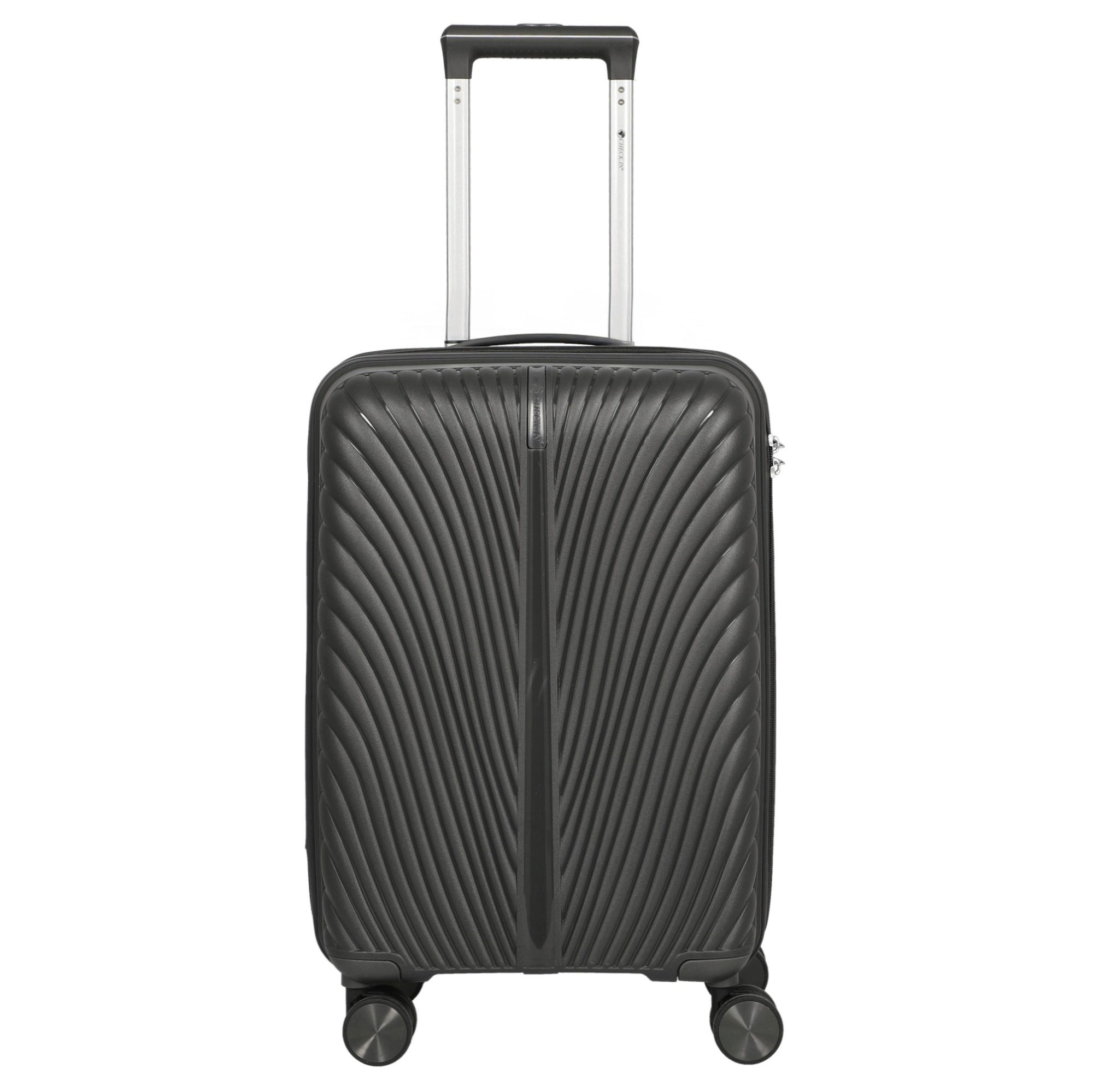 CHECK.IN® Koffer Sydney- 4-Rollen-Trolley S 55 cm (anthrazit), 4 Rollen Rollen