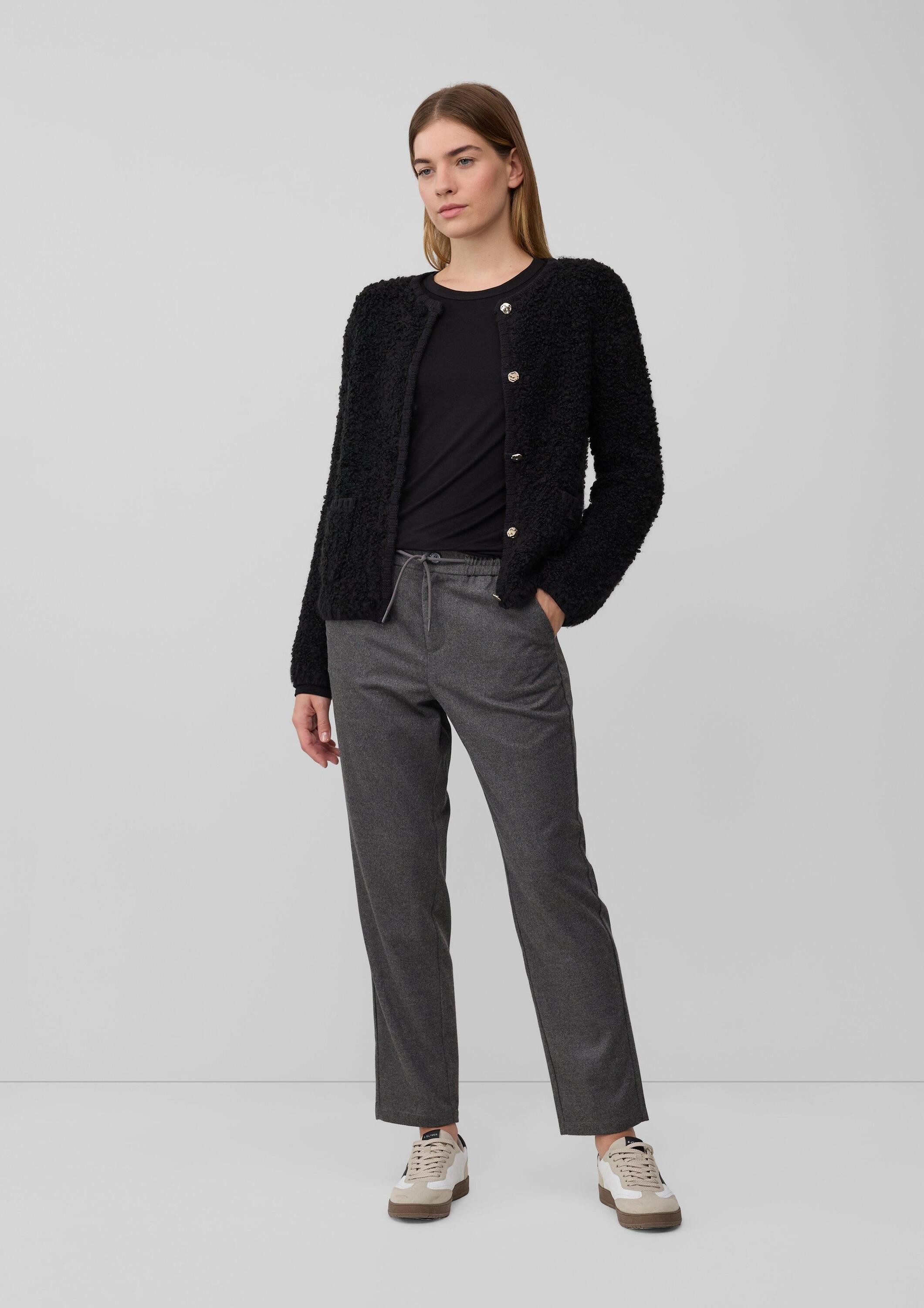 s.Oliver Langarmshirt T-Shirt Leichtes Longsleeve im Slim Fit