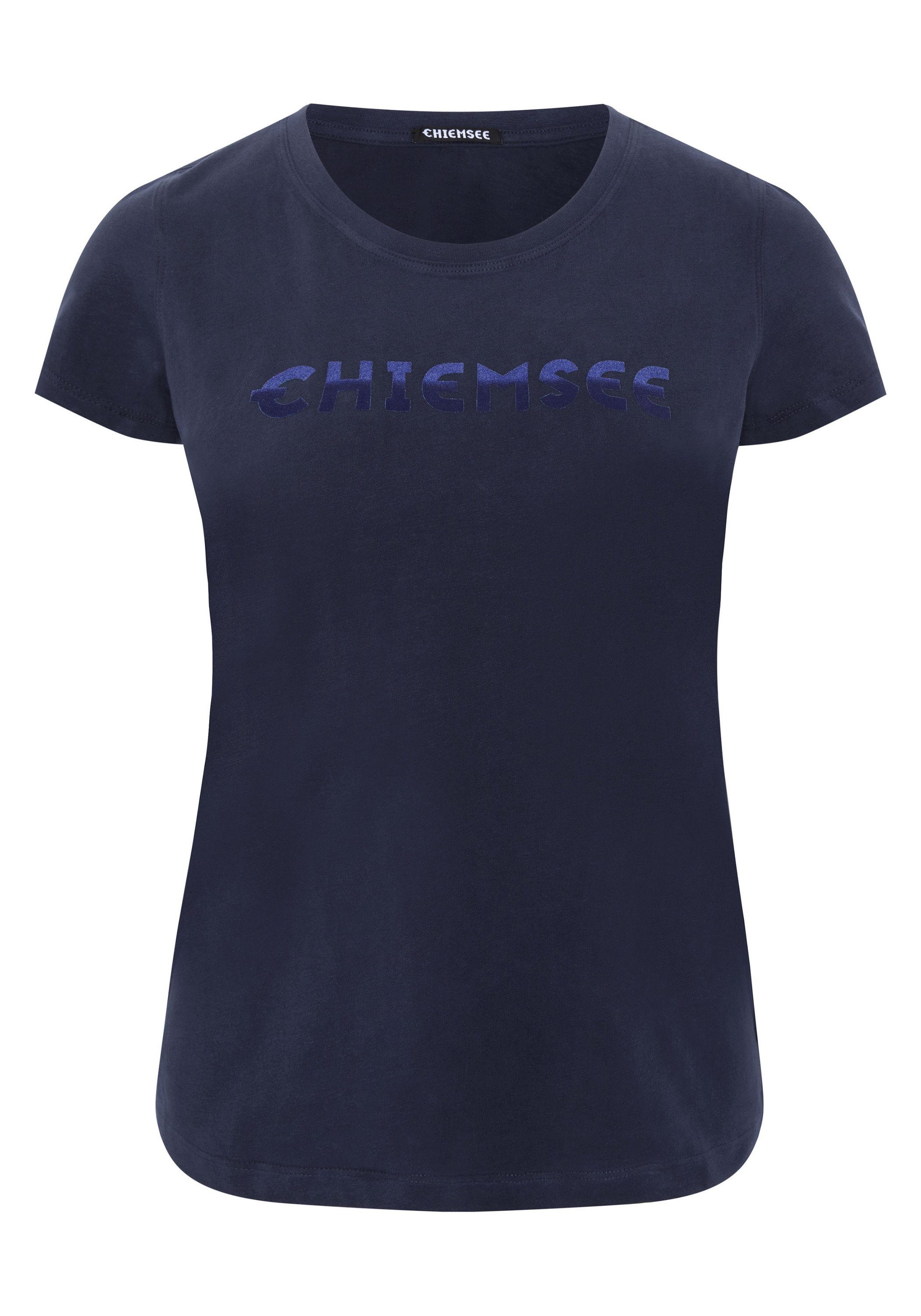 Chiemsee Print-Shirt T-Shirt Farbverlauf-Optik Night mit in 1 Logo Sky