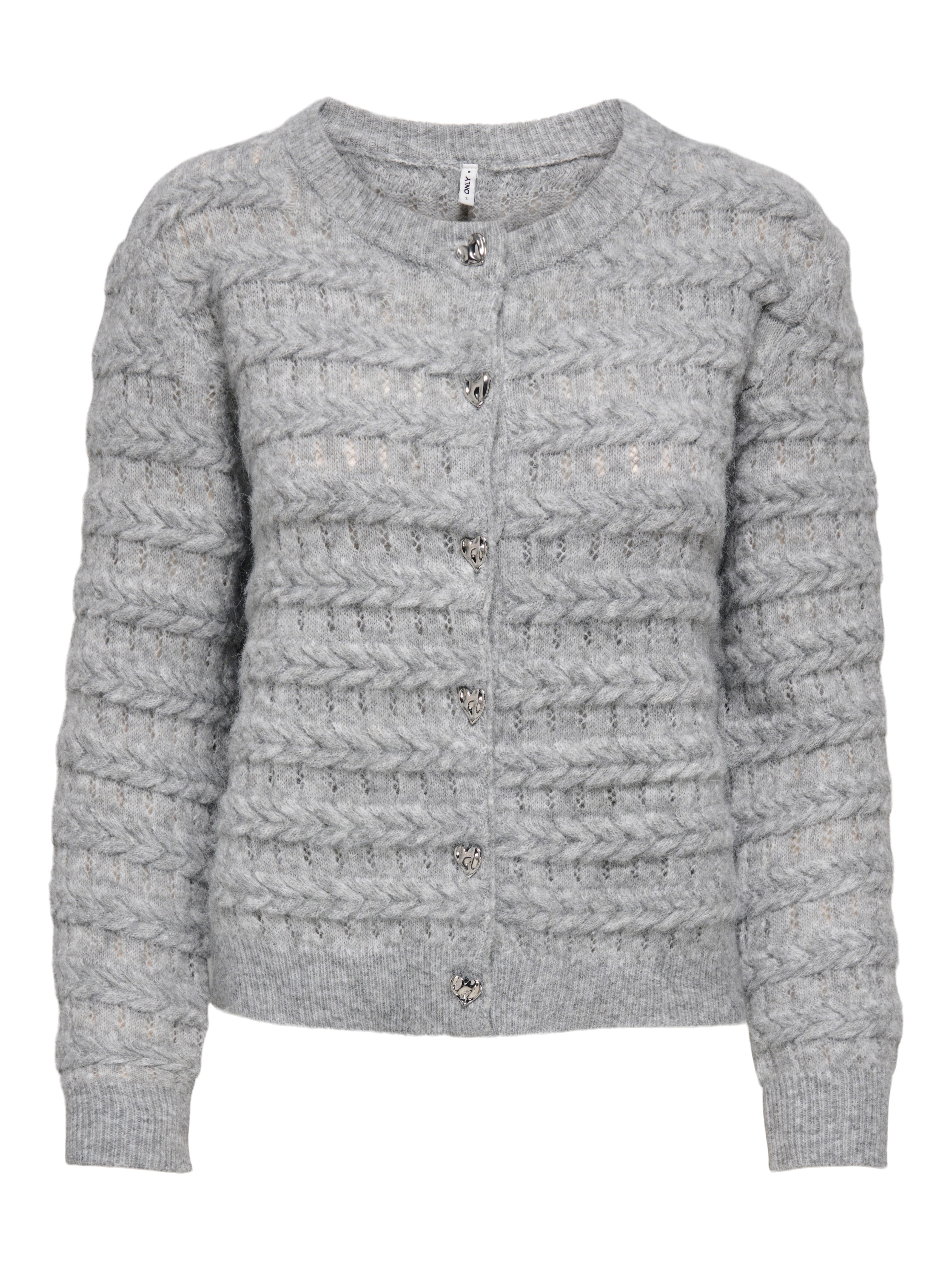 ONLY Strickjacke ONLCABALA LS CABEL CARDIGAN CC KNT Materialmix, regular fit