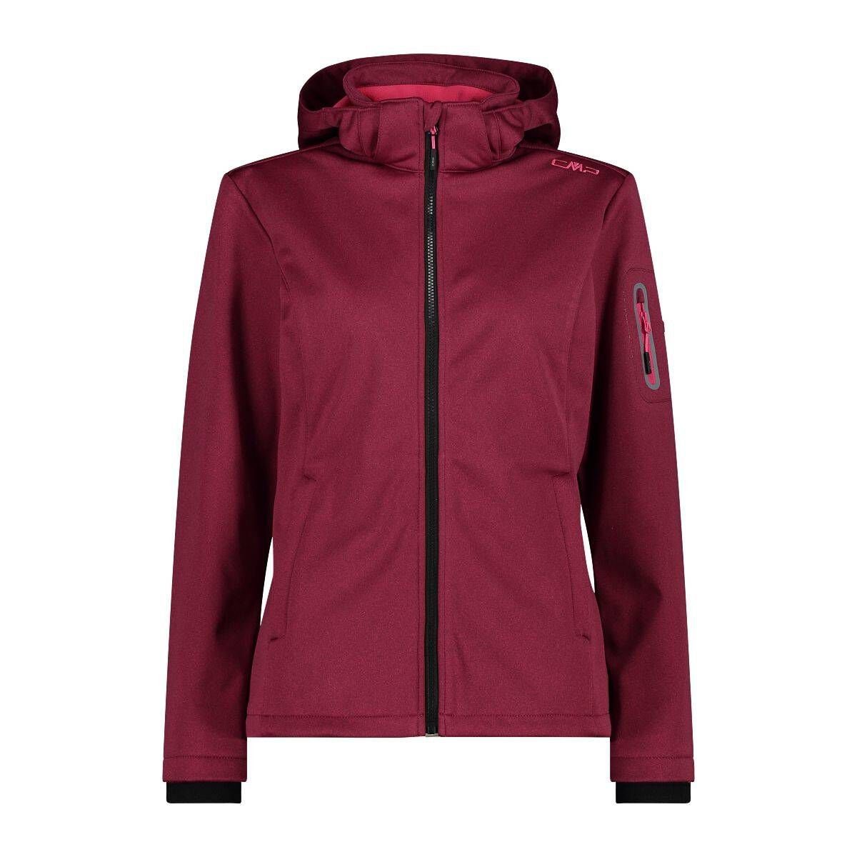 Damen pink Softshelljacke "Woman CMP Hood" (315) Zip Outdoorjacke (1-St) Jacket