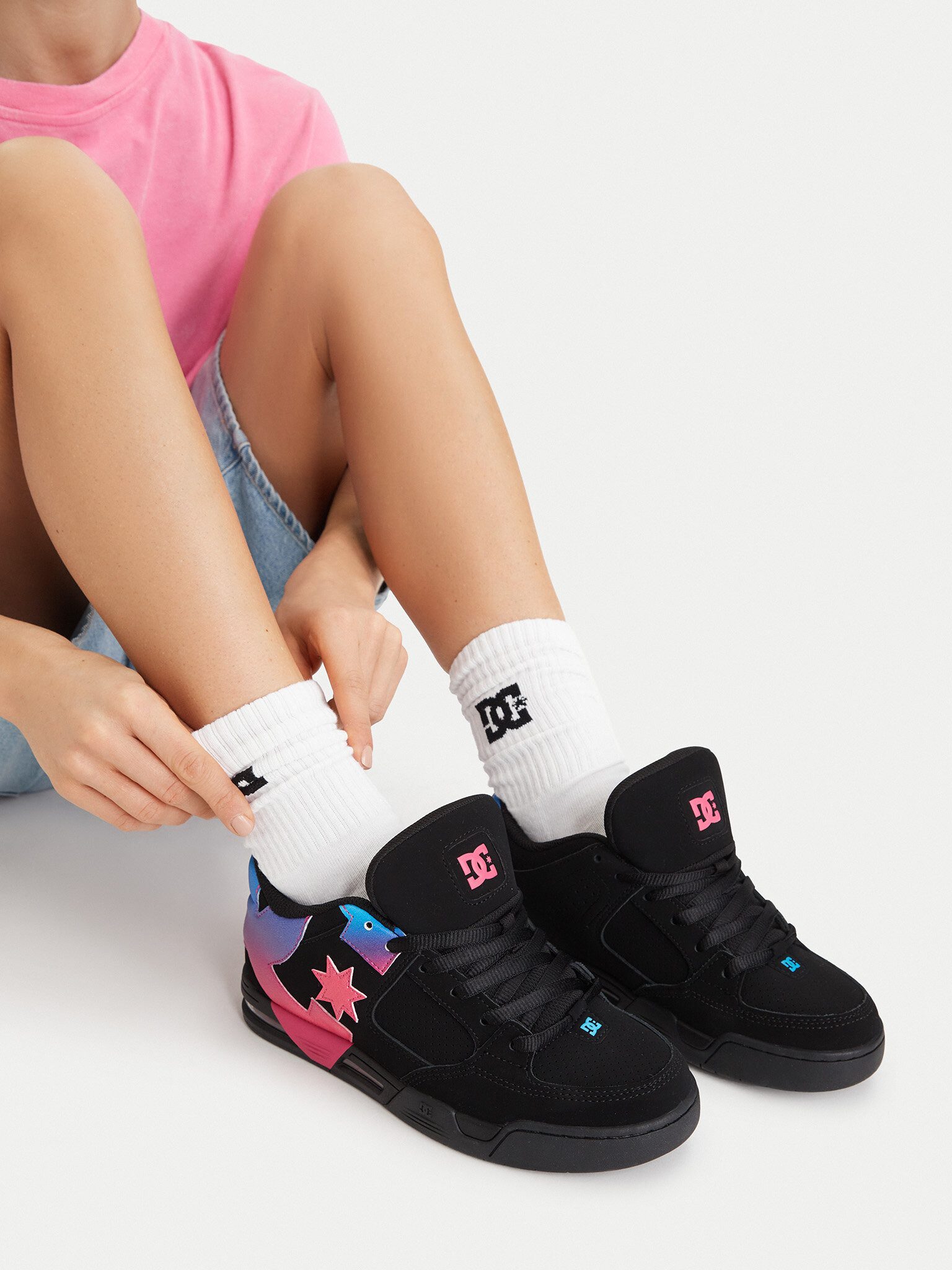DC Shoes Dc Shoes Damen-Sneakers Schwarz DC SHOES-EO-DC COMMAND DC02744002 Schw Sneaker
