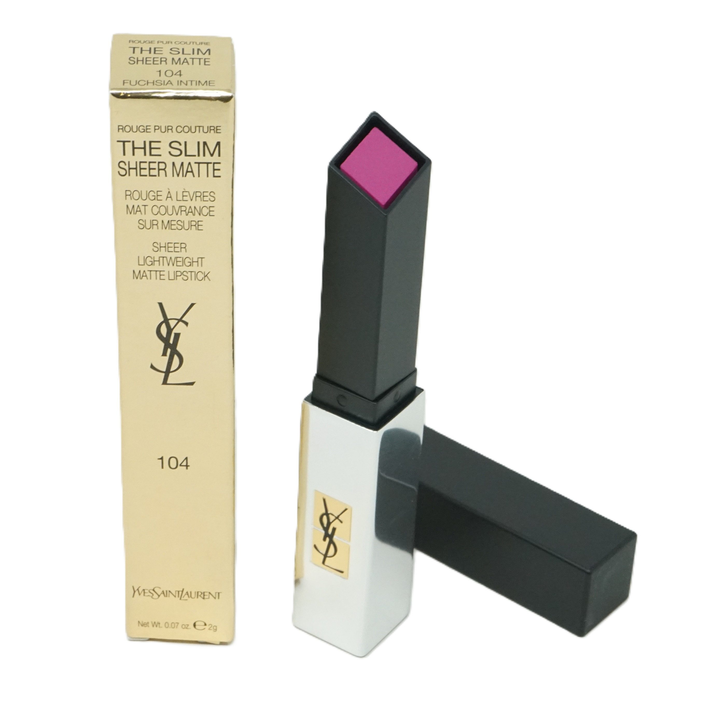 YVES SAINT LAURENT Lippenstift Yves Saint Laurent The Slim Rouge Lippenstift 104 Fuchsia Intime