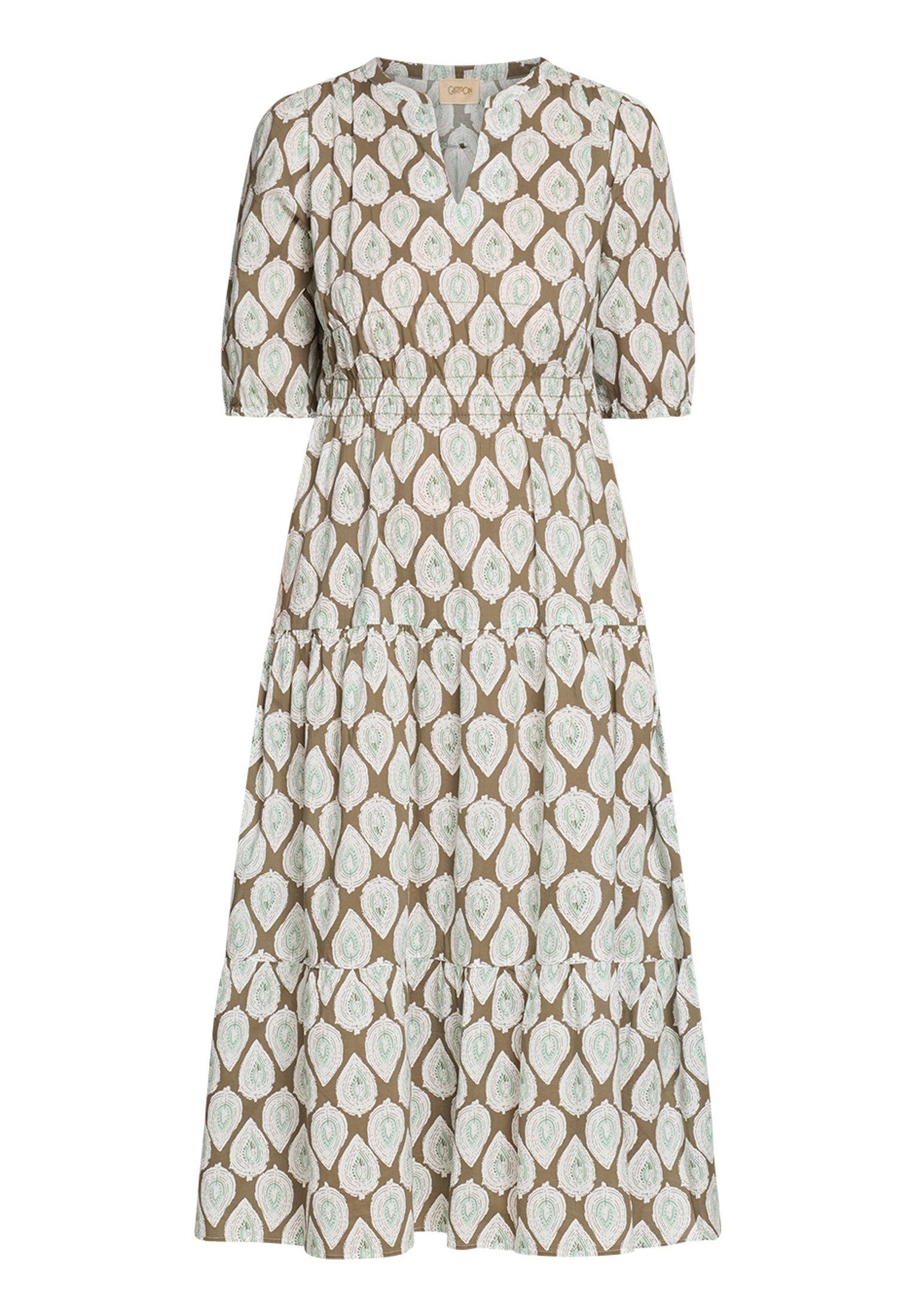 Cartoon Maxikleid Kleid Lang 1/2 Arm