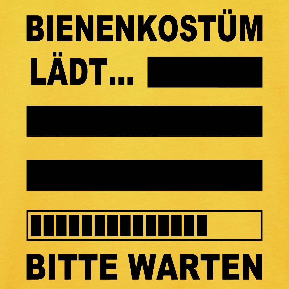 Spreadshirt T-Shirt Bienenkostüm Lädt Biene Kostüm Fasching Karneval Kinder Premium T-Shir (1-tlg)