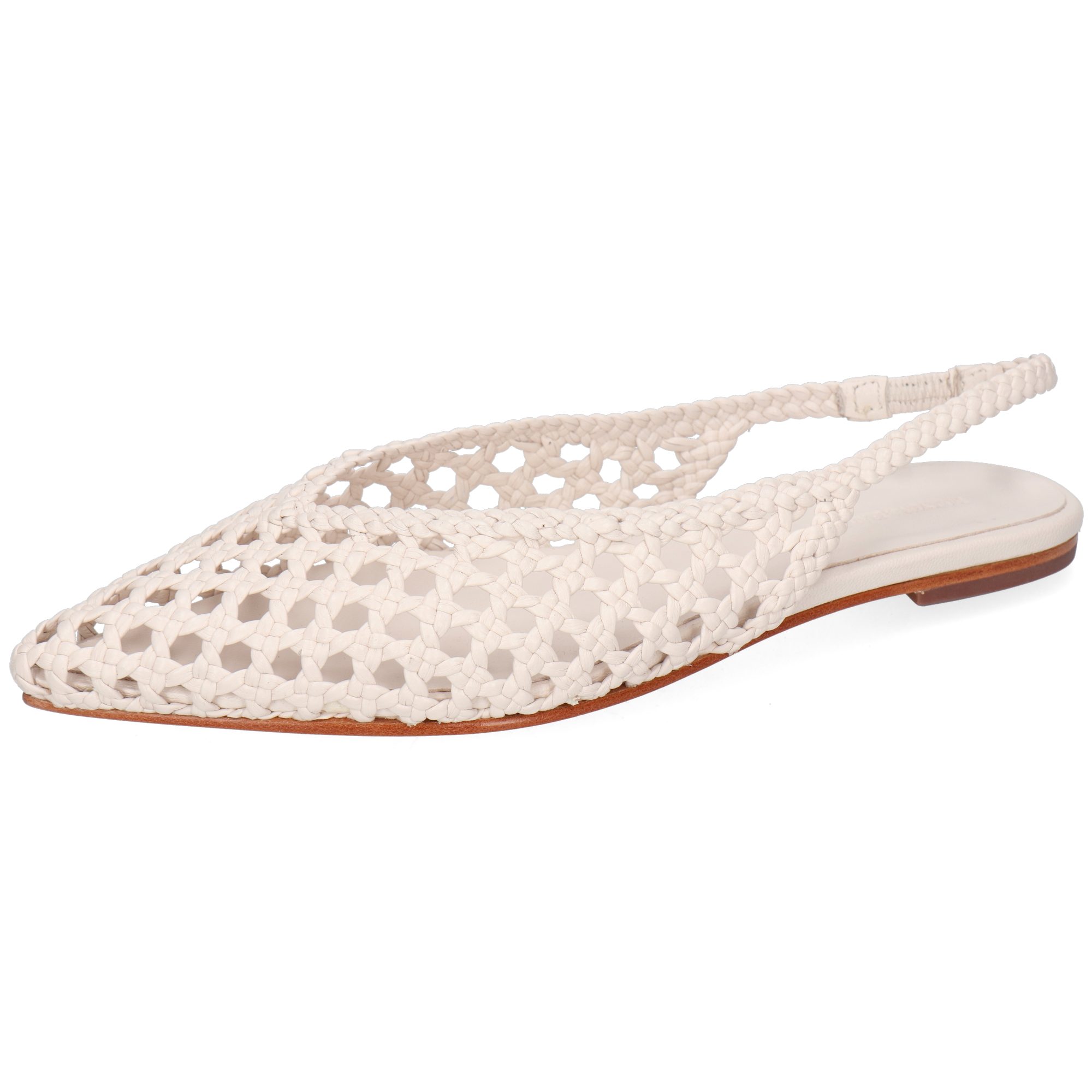 Melvin & Hamilton Fiora 4 Leder-Ballerinas für Damen Ballerina Flache Absätze, Echtes Leder, Von Hand geflochten