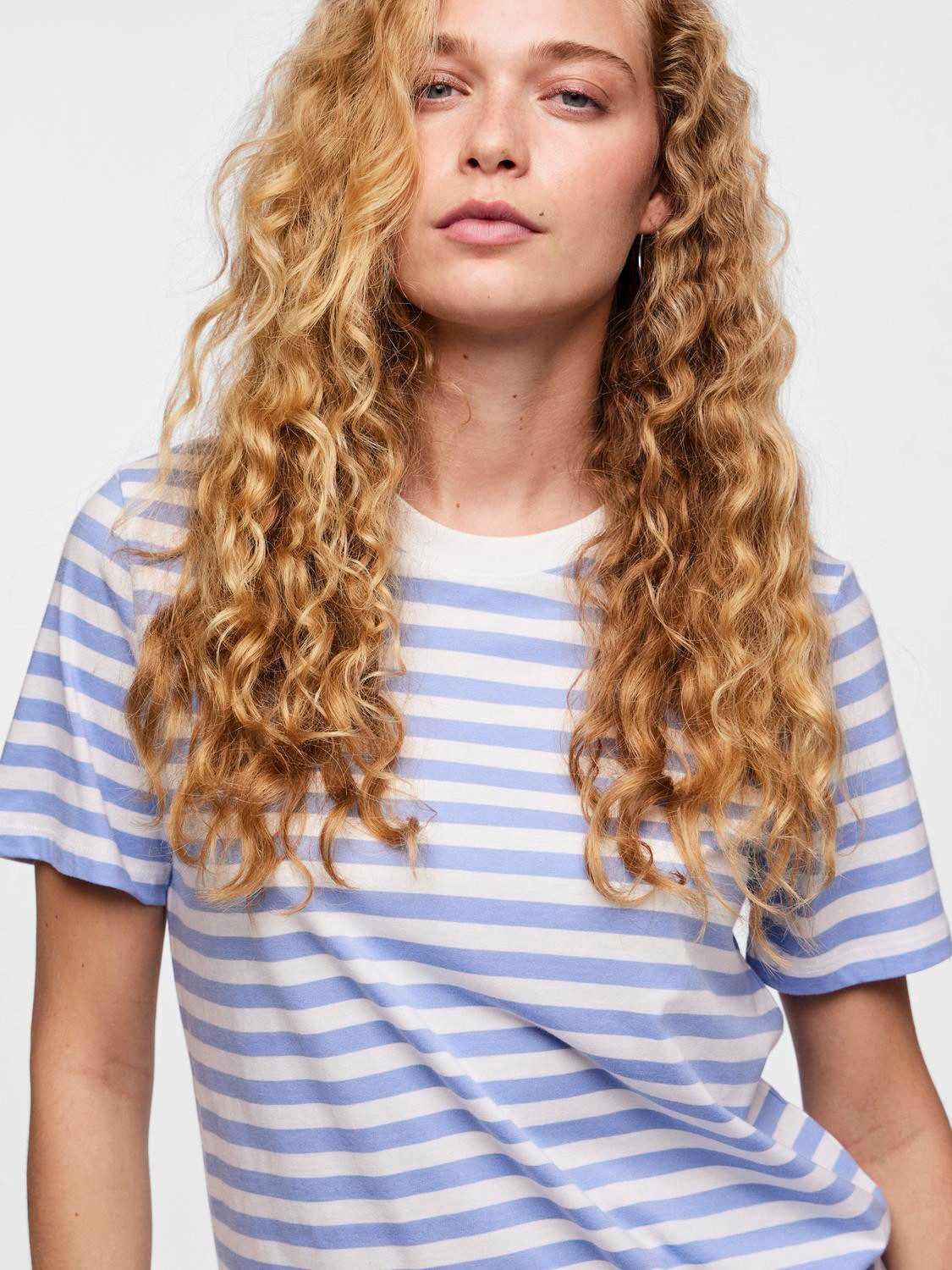 pieces Kurzarmshirt PCRIA SS TEE STRIPES NOOS BC