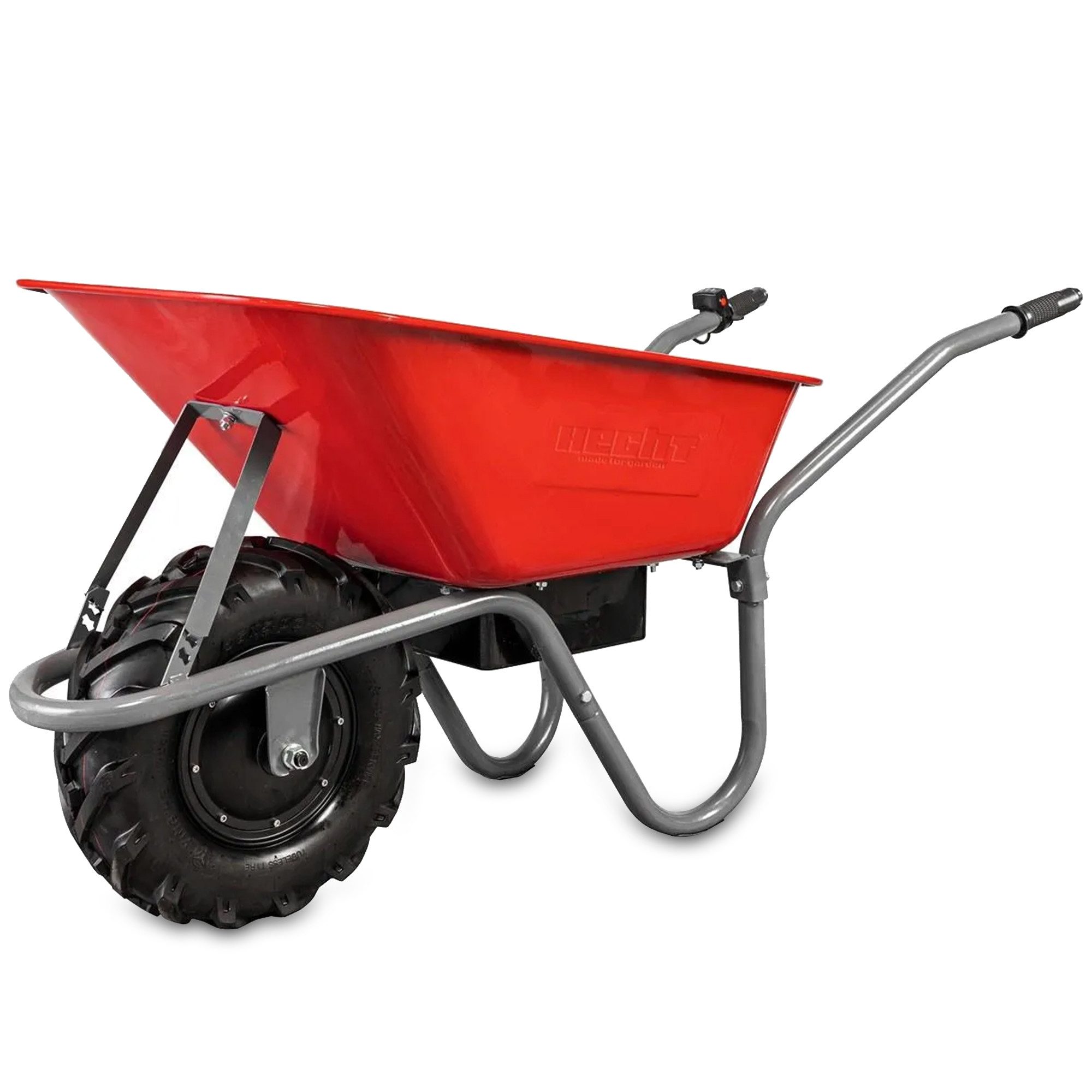 Hecht Motorschubkarre 2620 mit 24V/12Ah Akku, 80 l, 260kg, 280W, bis 6km/h, 10h Laufzeit