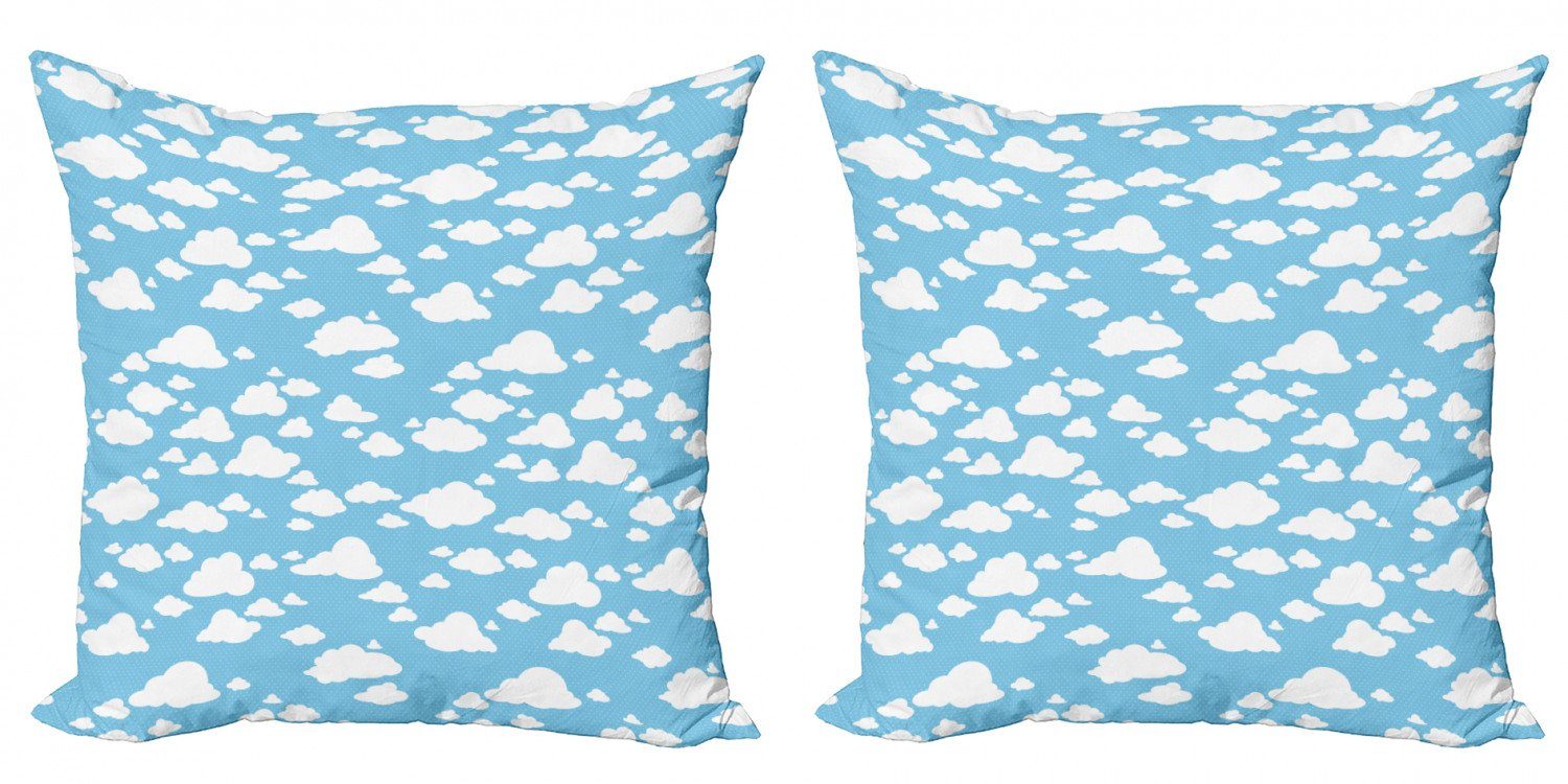 Abakuhaus Sommer-Himmel-Muster Doppelseitiger (2 Accent Klar Modern Digitaldruck, Kissenbezüge Stück), Blau