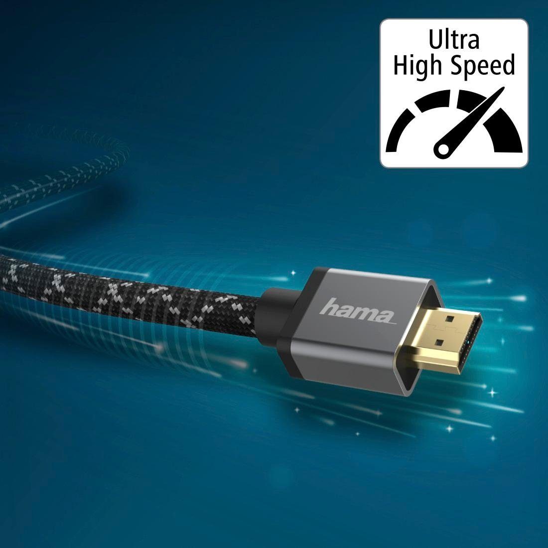 (200 HDMI-Kabel, cm) HDMI™-Kabel Ultra Speed Stecker-Stecker Hama Metall HDMI™-Kabel High 8K 2m