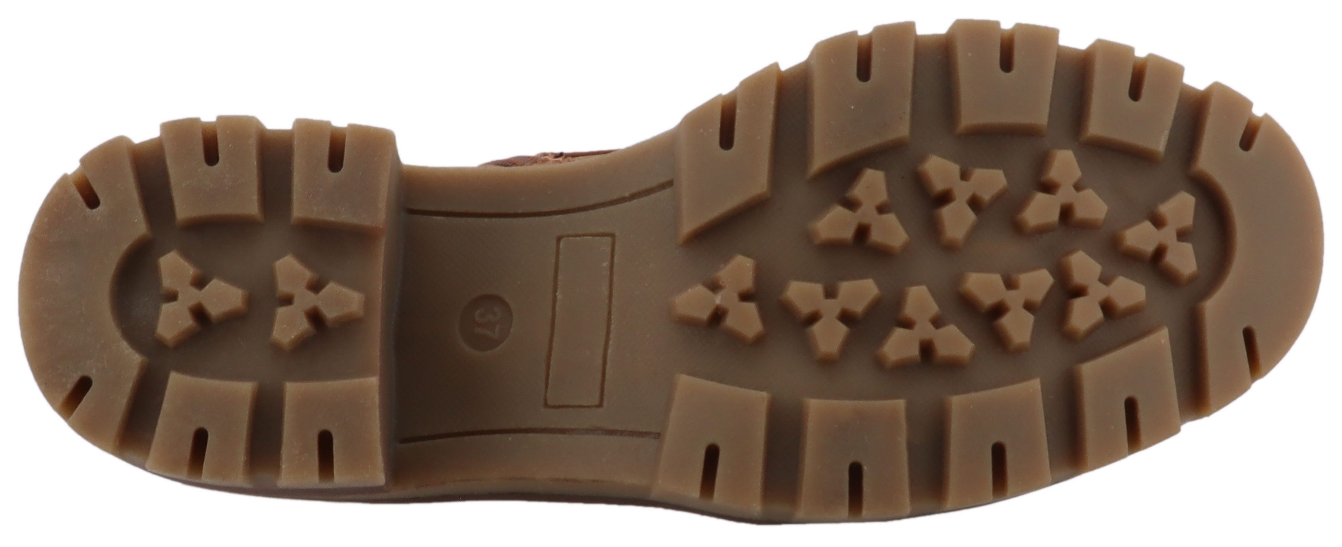 TOM TAILOR Winterstiefelette Workerboots, Plateaustiefelette mit Blockabsatz