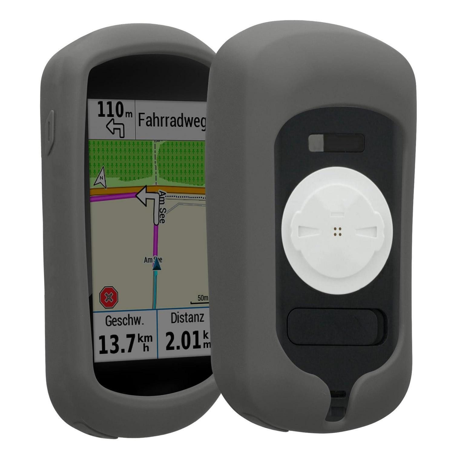 LuxusKollektion Backcover Silikon Hülle Garmin Edge Explore Grau