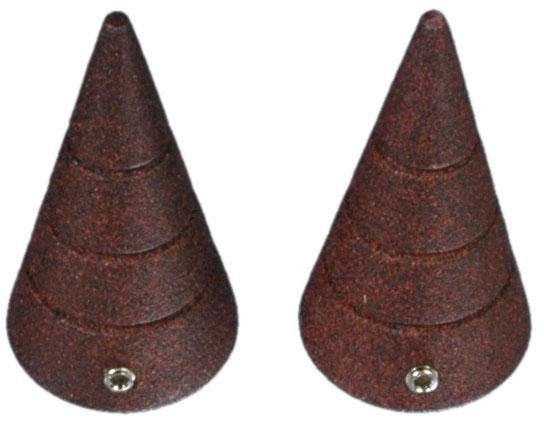 Liedeco Gardinenstangen-Endstück Kegel mit Rille, Gardinen, günstig online kaufen