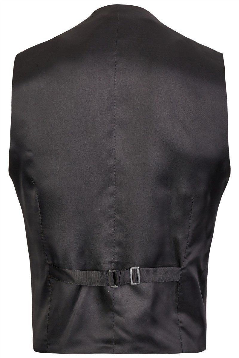 Wilvorst Anzugweste Wilvorst CLASSICs Herren Smokingweste V-Neck Classic-Fit Schwarz