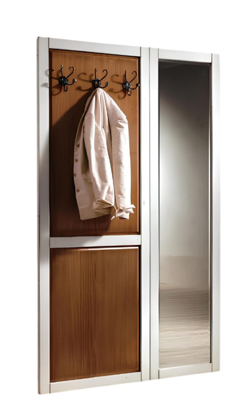 Xlmoebel Garderobenpaneel Moderner Kleiderständer aus Holz mit Platz für Jacken und Schuhe (Einzelteil, 1 St., Kleiderständer), Hergestellt in Europa