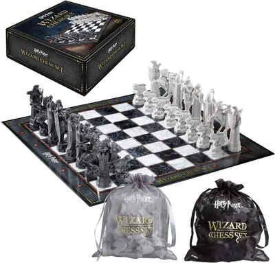 The Noble Collection Spiel, Schach Harry Potter Wizard Zauberer Schachset, mit 32 hochdetaillierten, geformten Kunststoffschachfiguren