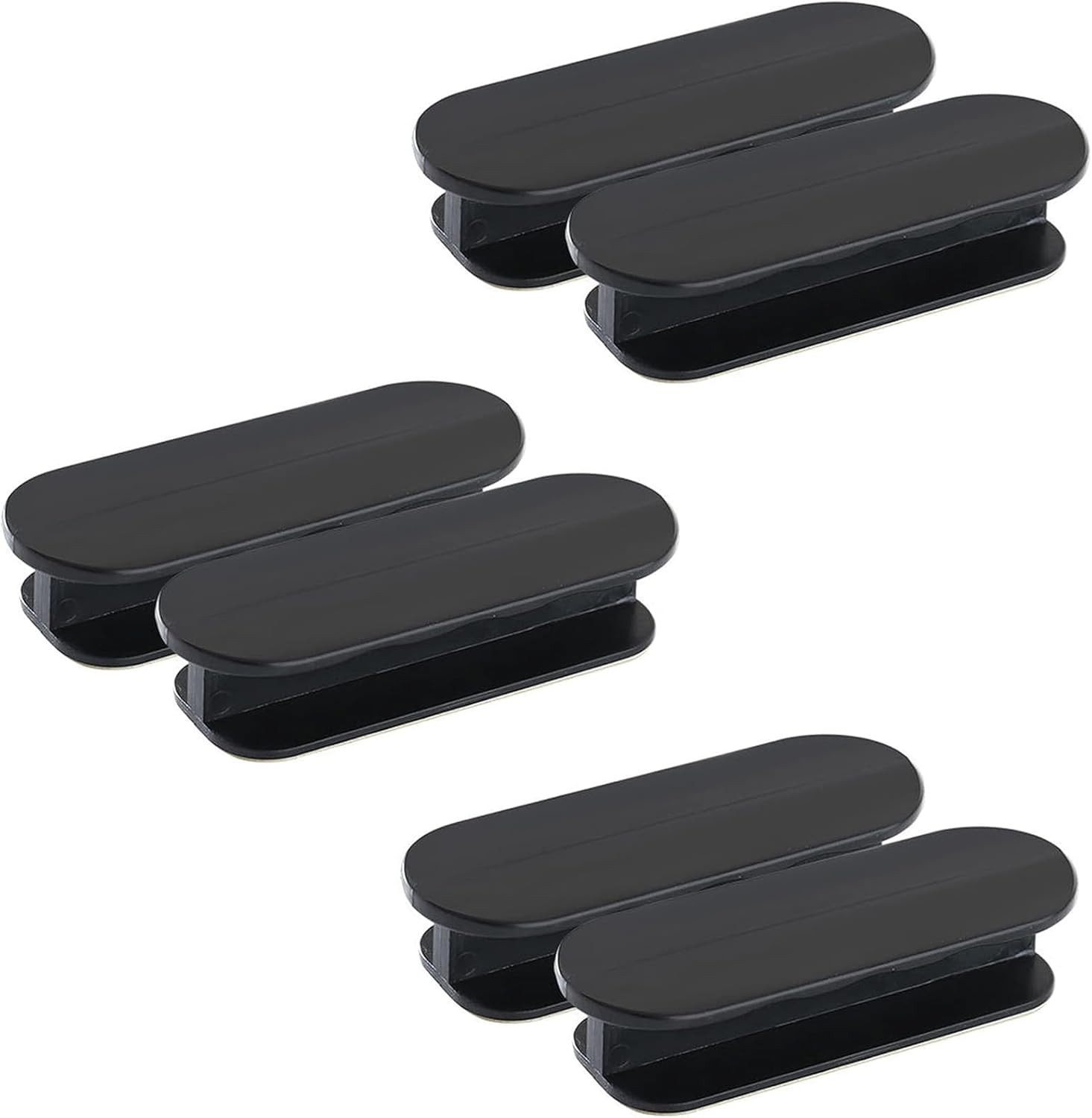 FELIXLEO Türgriff 6er Selbstklebende Balkontürgriffe Außen Kunststoff Möbelgriff Schwarz, 1-tlg.