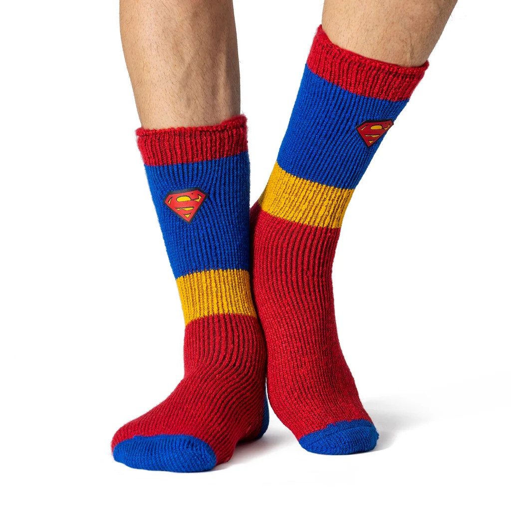 Thermosocken Original-Charakter-Slipper-Socken für Herren – Superman