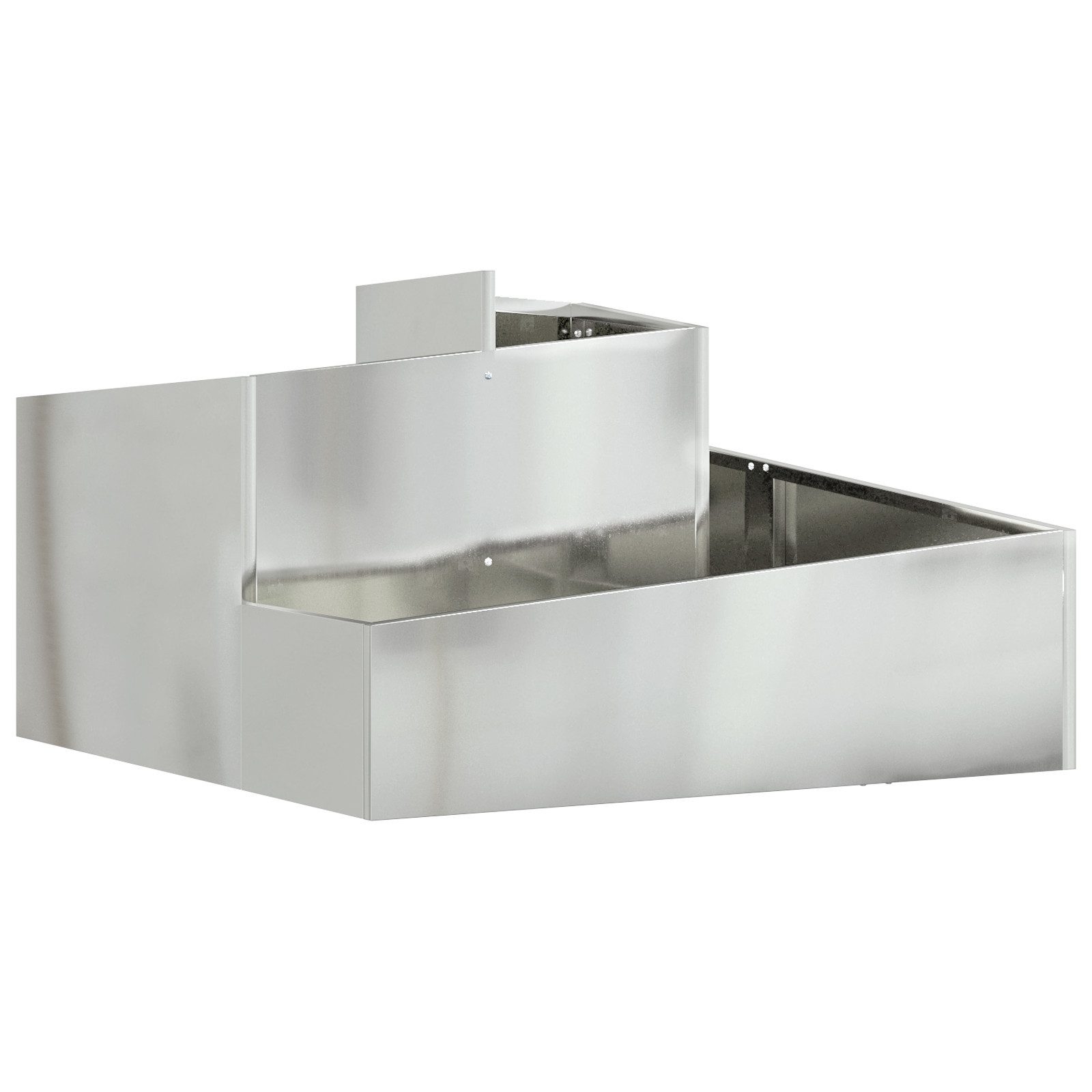 vidaXL Blumentopf Pflanzer 80x80x50 cm Verzinkter günstig online kaufen