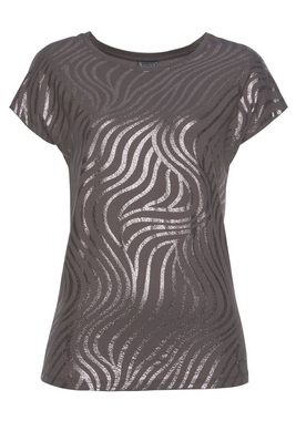 Laura Scott Rundhalsshirt mit Folienprint