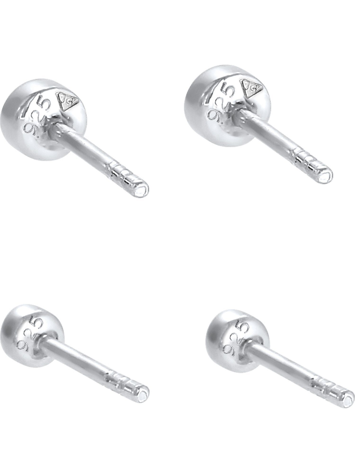 Elli Paar Ohrstecker Elli Damen-Ohrstecker 925er Silber 2 Kristall